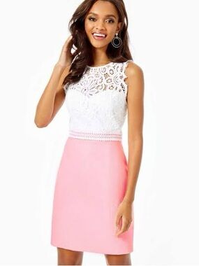 Lilly Pulitzer Sharice Stretch Shift in Lilly’s Coral